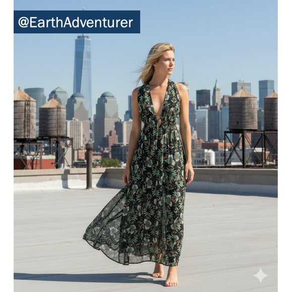 NWT Anthropologie Tropical Dress - Picture 1 of 7